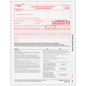 1096 Transmittal - 10 each