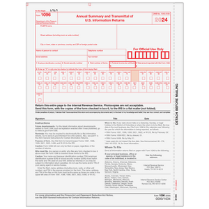 1096 Transmittal - 10 each