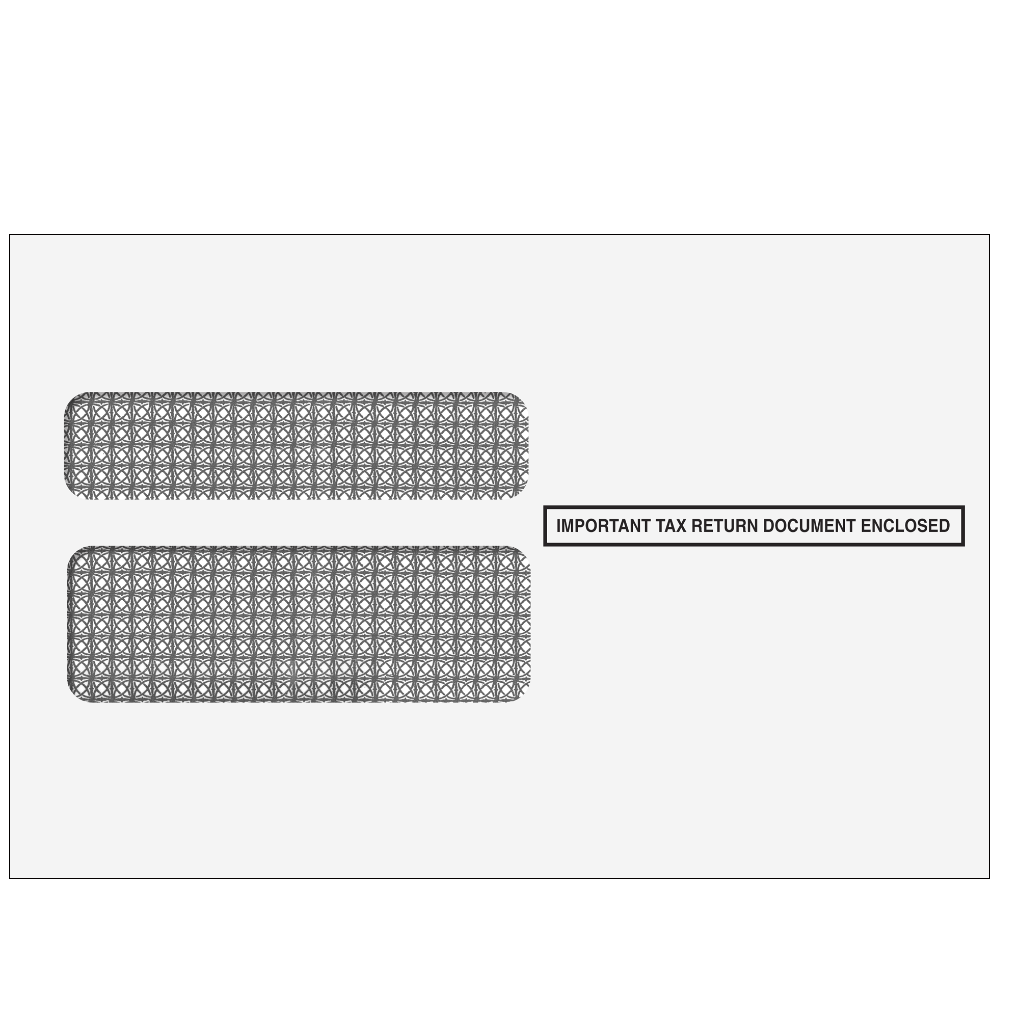 W2 Envelopes: Self-Seal Double Window Envelope (50/Pkg)