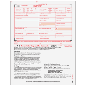 W3 Transmittal - 10 each