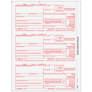 1099-S Proceeds From Real Estate Transactions - Copy A Federal (25/pkg)