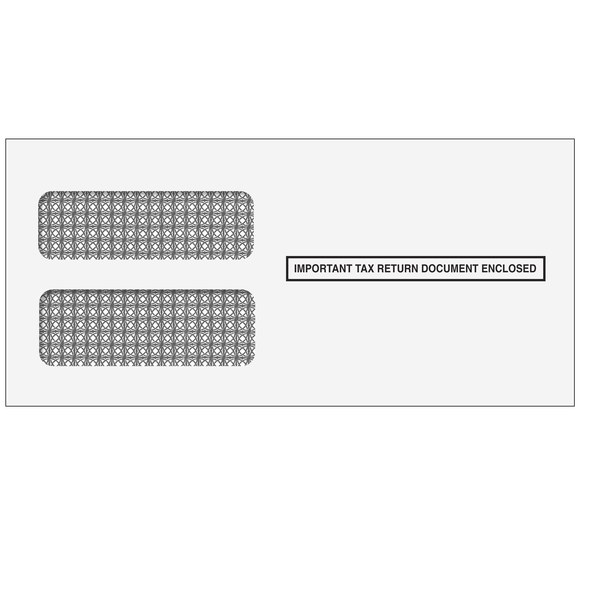 1099 NEC Envelopes: Self-Seal Double Window Envelope (50/Pkg)